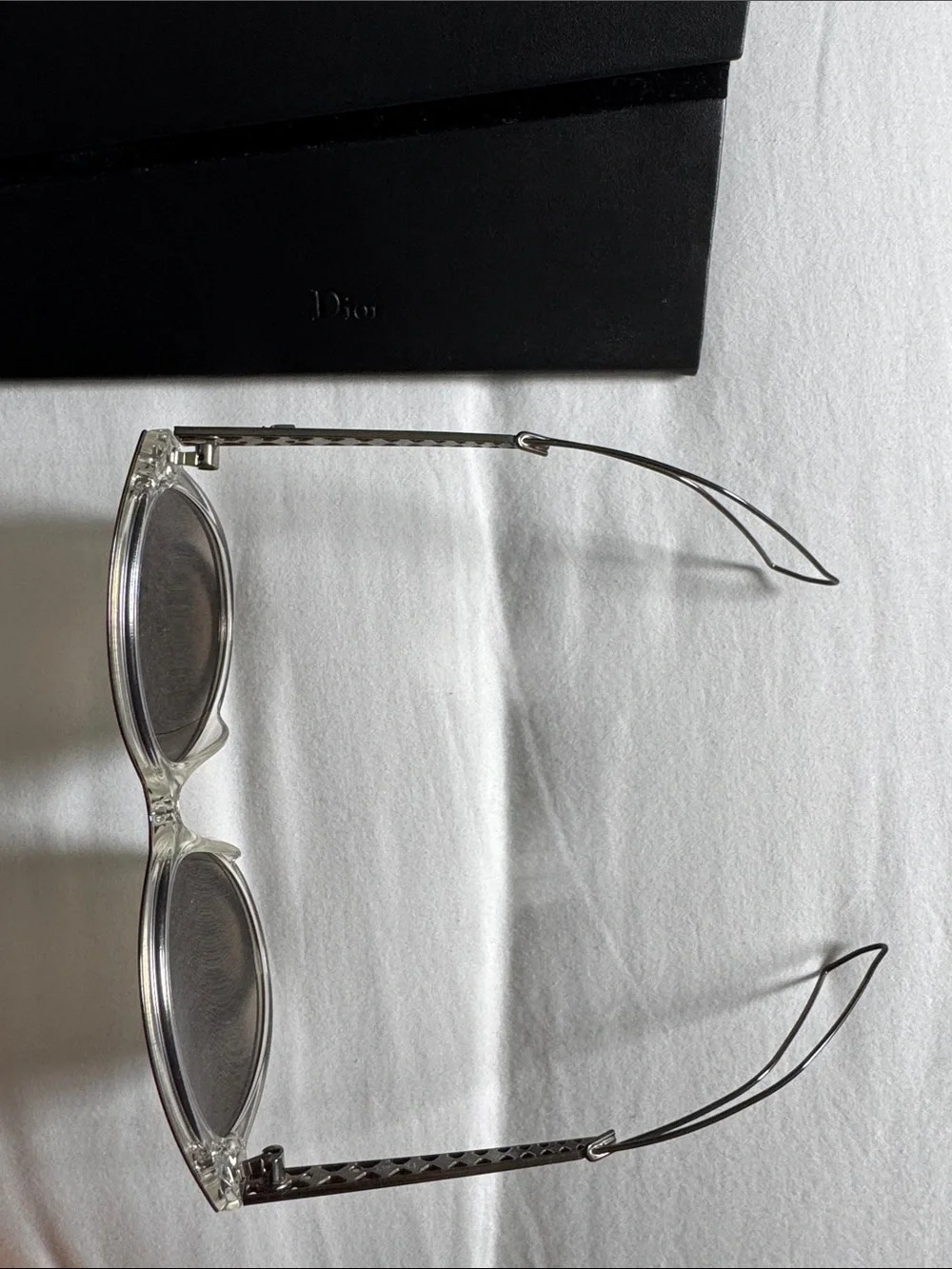 Dior Gray Gradient Round Women's Sunglasses